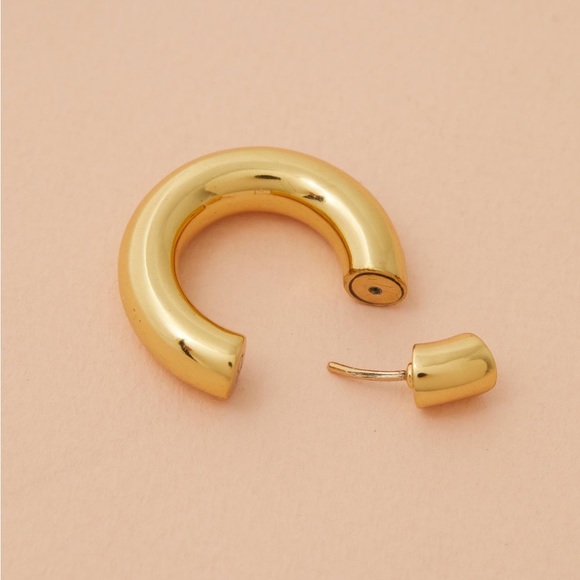 CHRISTOPHER ESBER REVERSED MAGNUM HOOPS, GOLD - Picture 8 of 12